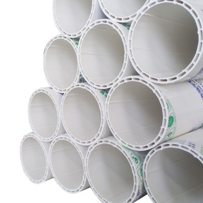 PVC-U中空消音排水管螺旋管110 pvc双壁螺旋静音排水管材优惠图3