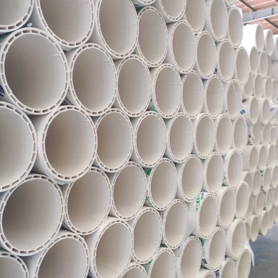 PVC-U中空消音排水管螺旋管110 pvc双壁螺旋静音排水管材优惠图2