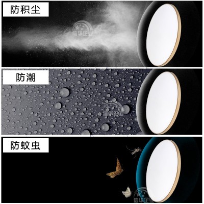 超薄简约卧室房间灯阳台过道走廊灯客厅灯圆形三防led吸顶灯家用图2