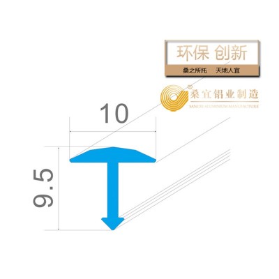产地佛山 厂家直销T型铝合金修边条压线条铝合金装饰条地板条图5