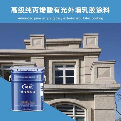 高级纯丙烯酸有光外墙乳胶涂料 厂家直销外墙装饰漆 外墙涂料图3