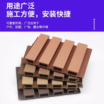 户外塑木长城板 WPC二代共挤外墙板 防晒防腐 庭院围栏格栅 吊顶图4