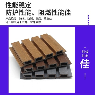 户外塑木长城板 WPC二代共挤外墙板 防晒防腐 庭院围栏格栅 吊顶图3