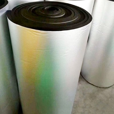 外墙光房阻燃橡塑隔音棉墙屋顶隔热吸音保温棉铝箔自粘隔热保温棉图3