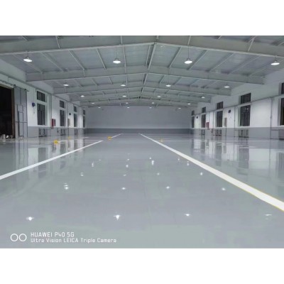 厂房地坪漆环氧自流平耐磨地坪固化剂地坪施工图4