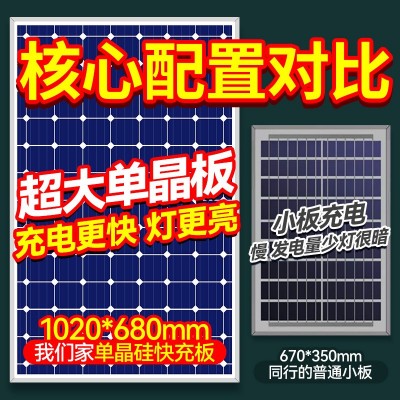 太阳能户外灯led路灯现代简约新款庭院灯道路灯大功率专用超亮图2