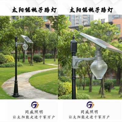 太阳能桃子灯苹果灯 壁灯照明灯苹果桃子月光灯 太阳能户外照明灯图5