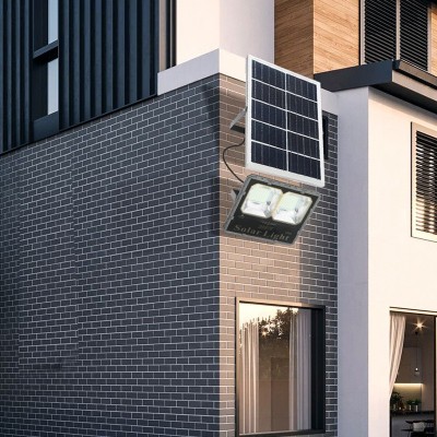 太阳能灯新款投光灯新农村家用庭院路灯户外超亮防水泛光灯私模图3