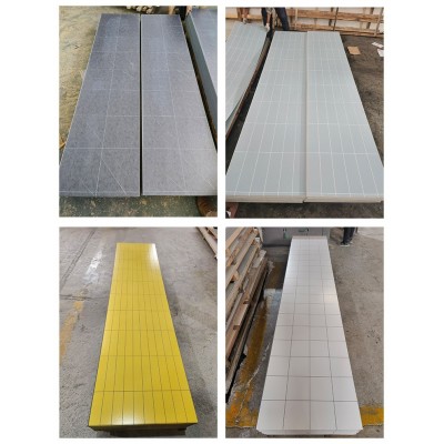 SPC石晶仿瓷墙板全季酒店4.0翻新石塑锁扣地板快装集成瓷砖卫生间图5