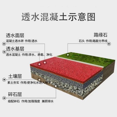 透水混凝土 园林景观道路生态透水地坪材料 胶结料 万树地坪罩面剂图3