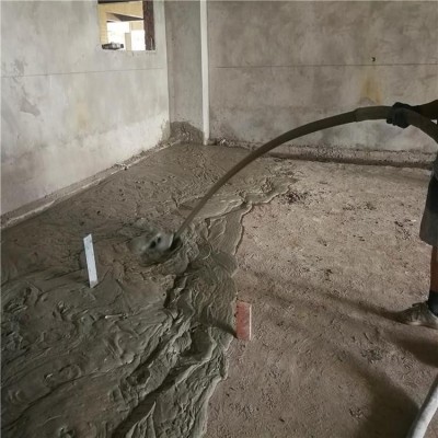 水泥路面找平用 泡沫混凝土施工 科茂建材 坑洞桥墩回填图3