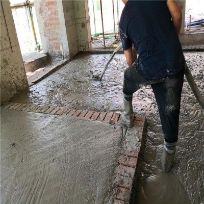 水泥路面找平用 泡沫混凝土施工 科茂建材 坑洞桥墩回填图4