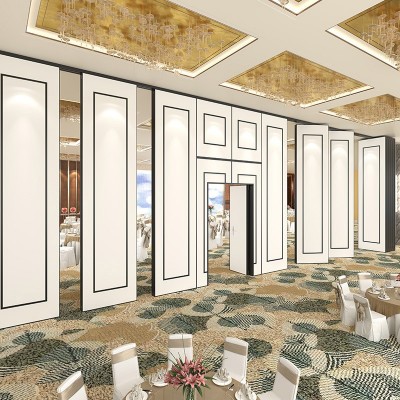 酒店活动隔断移动屏风餐厅饭店活动包厢展厅活动展板铝合金批发图2