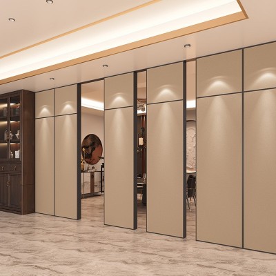 酒店活动隔断移动屏风餐厅饭店活动包厢展厅活动展板铝合金批发图3