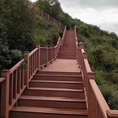 塑木地板户外露台室外院子地面改造阳台铺装塑胶共挤防腐木板木塑图4