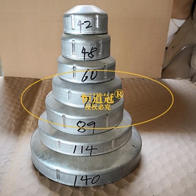 铁艺护栏配件桥梁护栏道路护栏扣帽圆帽告诉公路圆管盖帽加厚免焊图2