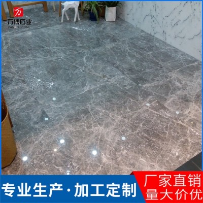 爱马仕灰大理石 简约风古堡灰石材墙身壁炉复古银鼎灰大理石地板图5