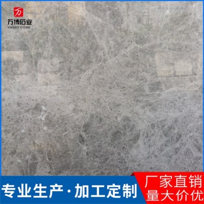 爱马仕灰大理石 简约风古堡灰石材墙身壁炉复古银鼎灰大理石地板图2