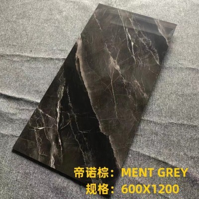 咖啡色600*1200通体大理石瓷砖客厅防滑地砖酒店KTV背景墙大板墙图2
