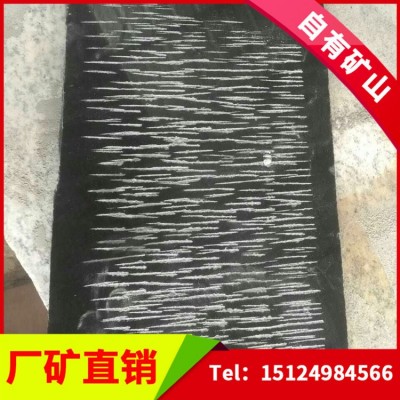 天然高硬度亮度蒙古黑过门石黑色门槛石加工定制图4