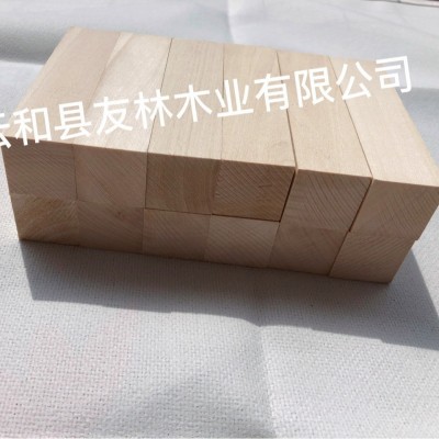 厂家直销椴木方10*2.5*2.5cm DIY椴木雕刻椴木条 实木椴木块 批发图1