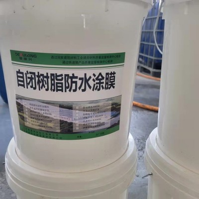 自闭树脂防水涂膜 自闭型刚柔性路桥水泥基屋顶屋面涂层涂料图3