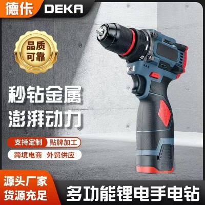 跨境电动工具 手持电动手电钻 木工汽修锂电手电钻电动螺丝刀图2