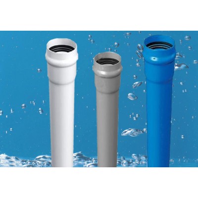 UPVC给水管材160pvc水管塑料管材排水城市灌溉用pe水管给水管图3