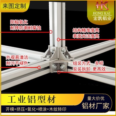 厂家直售工业铝型材 4040欧标流水线框架工业铝型材 铝合金机架图3