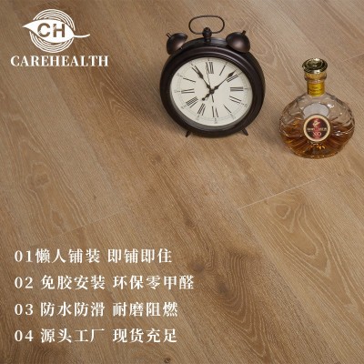 厂家批发spc锁扣石塑地板防滑耐磨防水家用客厅卧室酒店中式8mm图3