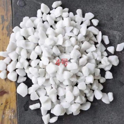 厂家供应 白色小石子 白色米石 白云石子 3～5mm 5～8mm水磨石子图4