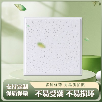厂家批发鼎方建材硅钙板负离子硅晶板高晶板防潮吸音天花板图1