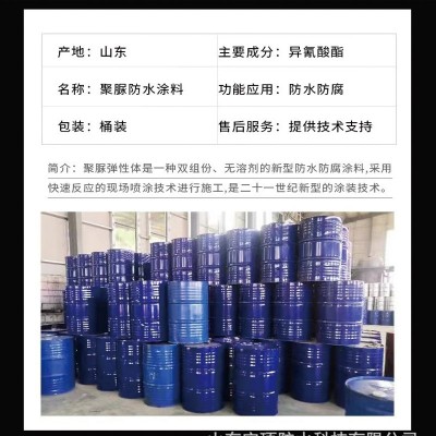 鱼池污水池聚脲防水涂料单组份手涂双组份喷涂天冬聚脲透明防水胶图4