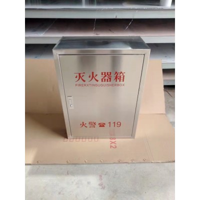 304不锈钢灭火器箱加厚壁挂式201暗装4*2嵌入式消防箱挂墙灭火箱图3
