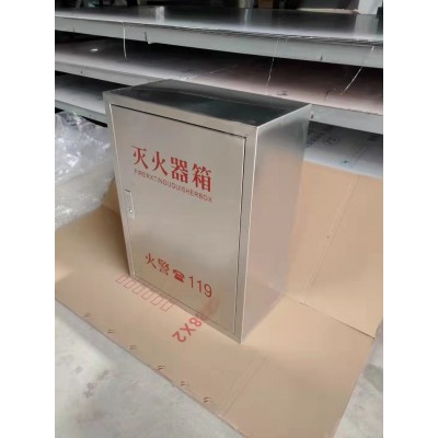 304不锈钢灭火器箱加厚壁挂式201暗装4*2嵌入式消防箱挂墙灭火箱图4