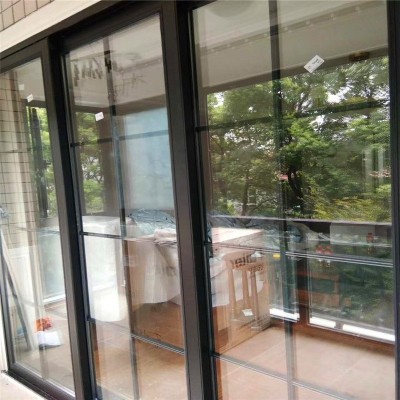 上海万增系统门窗供应宝山/闸北咖啡色铝合金门窗/阳台窗图4