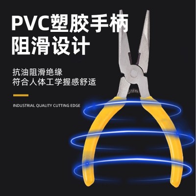厂家供应助力弹簧钳迷你4.5寸手工尖嘴钳斜口水口钳迷你钳子图4