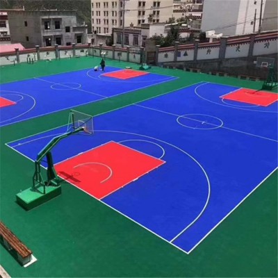 悬浮地板 幼儿园室外运动场地篮球场卡丁车地板 悬浮地板厂家批发图3