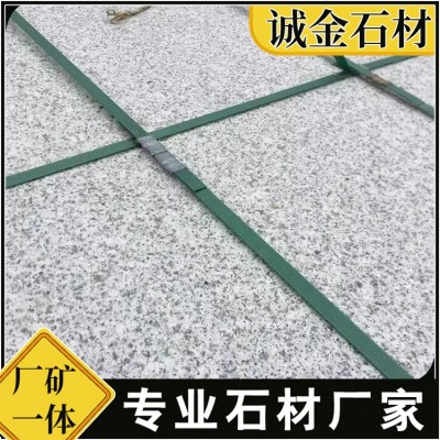 市政工程火烧面地铺石材广场公园大理石花岗岩芝麻灰火烧板地铺石图5