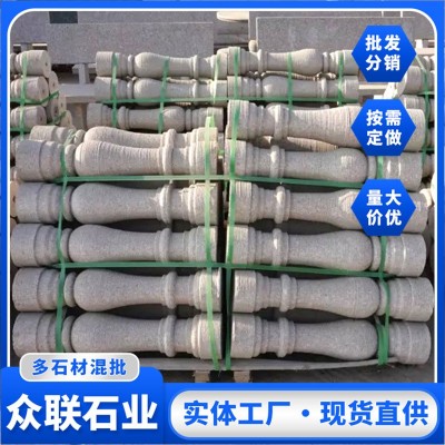 天然花岗岩石材罗马柱石栏杆大理石围栏 欧式雕刻罗马柱楼梯扶手图2
