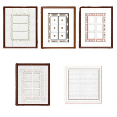 集成吊顶铝扣板客厅餐厅卧室中式装饰天花板材料450x450炳若日星图4