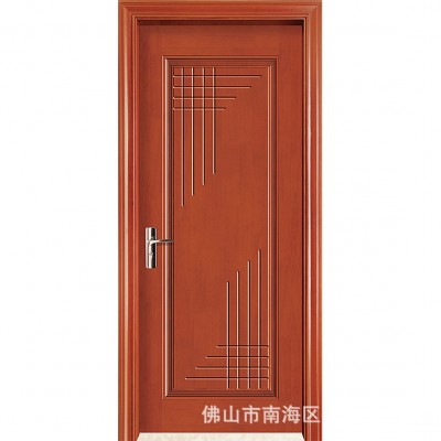 新中式烤漆原木门入户门别墅隔音室内门橡木卧室门木门批发厂家图3