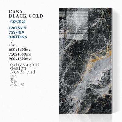 750X1500奢石大板瓷砖 600x1200客厅地板砖 酒店别墅通体大理石图3