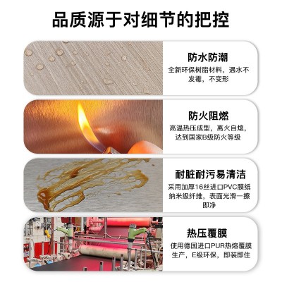 竹炭板木饰面板免漆竹木纤维集成墙板无缝碳晶板PET金属背景墙板图5
