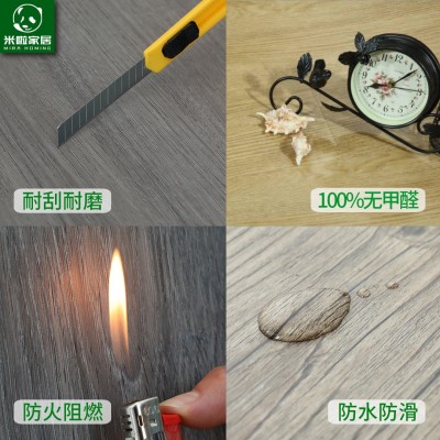 工厂SPC石塑地板锁扣卡扣式PVC酒店翻新工程地板塑胶石晶木纹环保图4