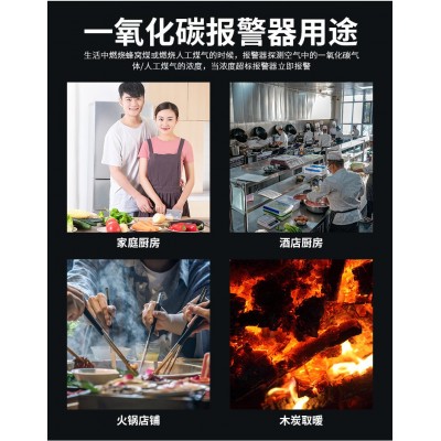 一氧化碳报警器家用室内厨房煤炉中毒检测仪co煤气煤烟泄漏探测器图4