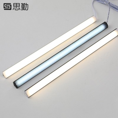 led橱柜灯免开槽款明装90度发光衣柜灯三角V槽酒柜鞋柜展 柜层板灯图4