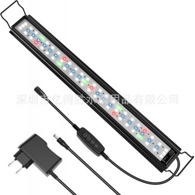 【跨境货源】新款 全光谱鱼缸灯支架灯IP66防水LED水族照明水草灯图2