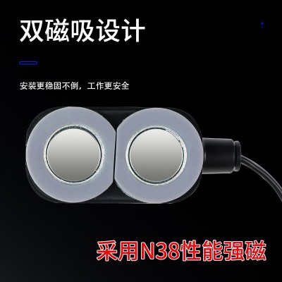 led机床工作灯强磁座磁铁照明灯冲床车床机器设备工业灯220v电压图2