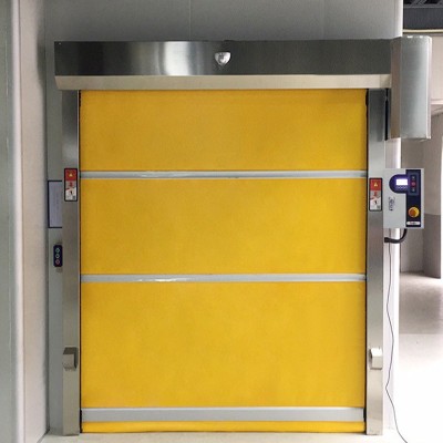 PVC快速卷帘门 车间防尘保温自动感应快速升降卷闸门 工业快速门图4